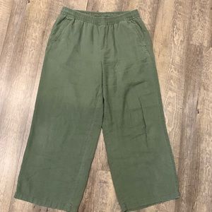 Wide leg linen-style pants that feel like pajamas!